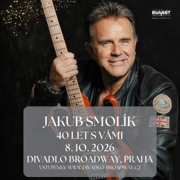 Divadlo Broadway - JAKUB SMOLÍK - 40 LET NA SCÉNĚ - 8. 10. 2026