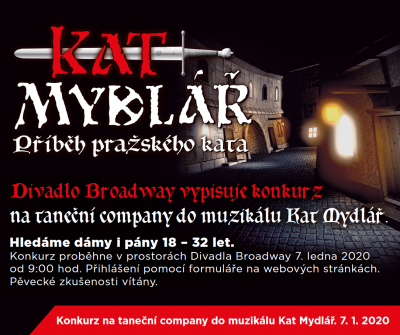Konkurz na taneční company do muzikálu Kat Mydlář